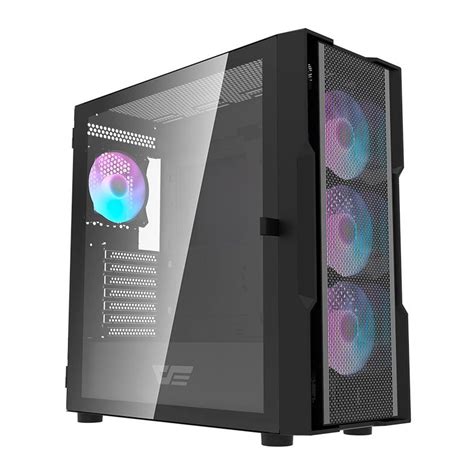 gabinete gamer aigo darkflash dk431 - Gabinete Gamer Aigo Dk431 Mesh Rgb Mid